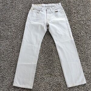Iron Heart Canvas Pants Size 30 (Fits 28x28) Beige Chino Straight Leg Japan READ